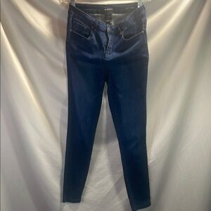 Blue Skinny Ankle Jeans with Classic Denim Texture